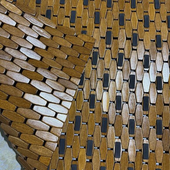 Bamboo Bath Mat Wooden 28”x20” Non Slip Bathroom Rug for Outdoor SPA Poolside - Picture 3 of 8